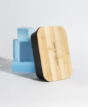 Lunch box with bamboo lid