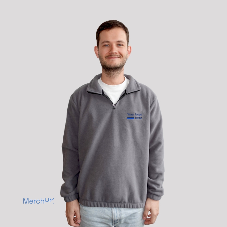 Fleece collar sweatshirt MerchUp