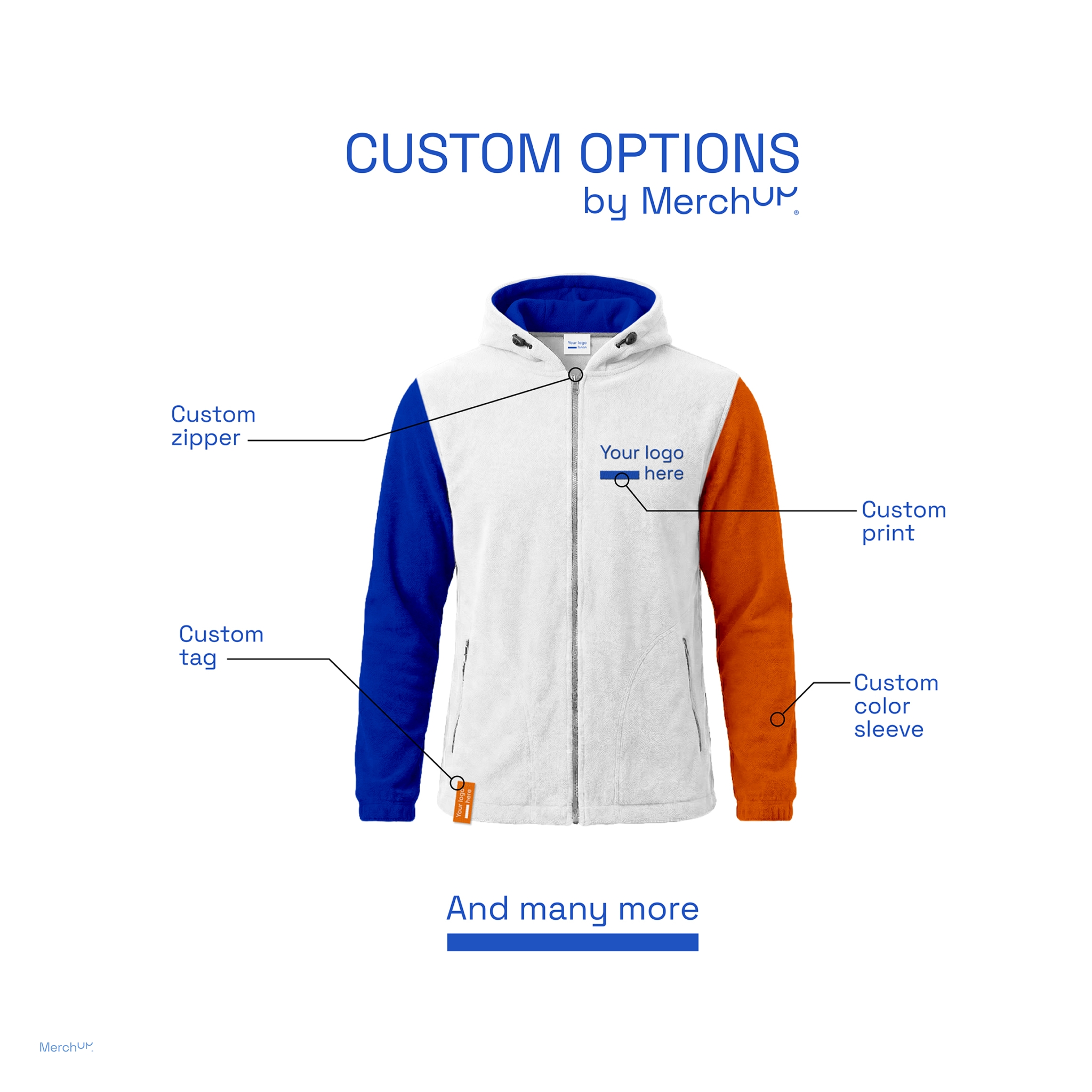 Bluza polarowa z kapturem MerchUp