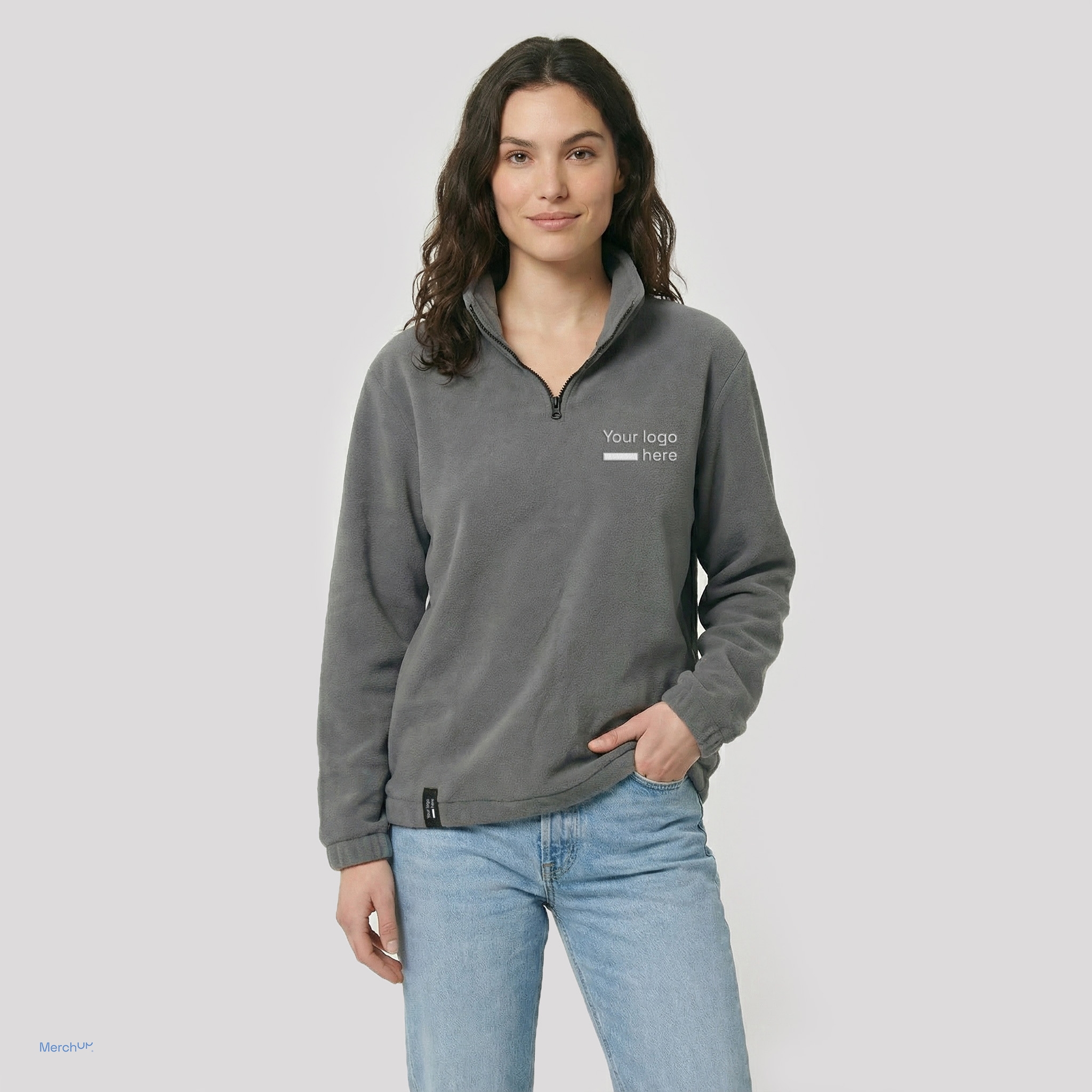 Fleece collar sweatshirt MerchUp