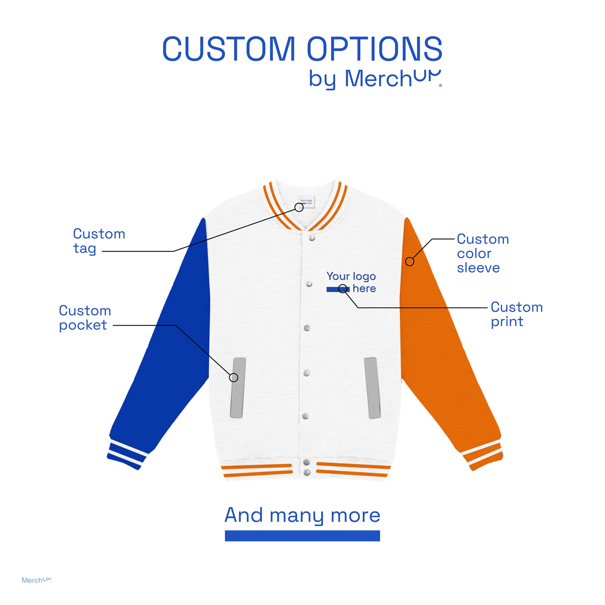 Bejsbolówka uniwersytecka MerchUp