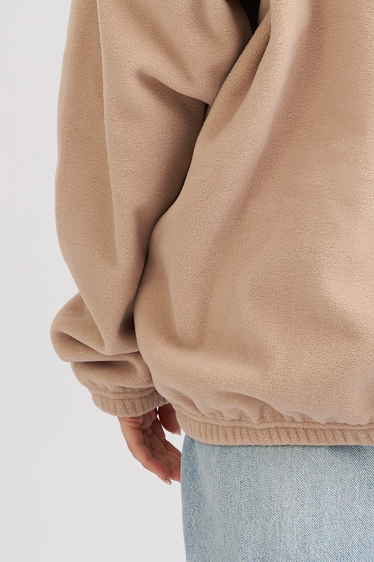 Fleece-Sweatshirt in Übergröße MerchUp