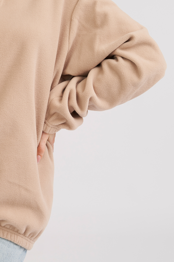Fleece-Sweatshirt in Übergröße MerchUp