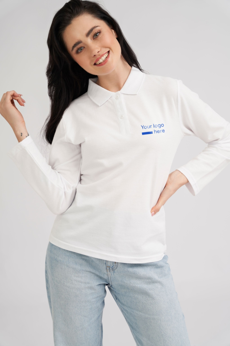 Women’s long sleeve polo MerchUp MerchUp