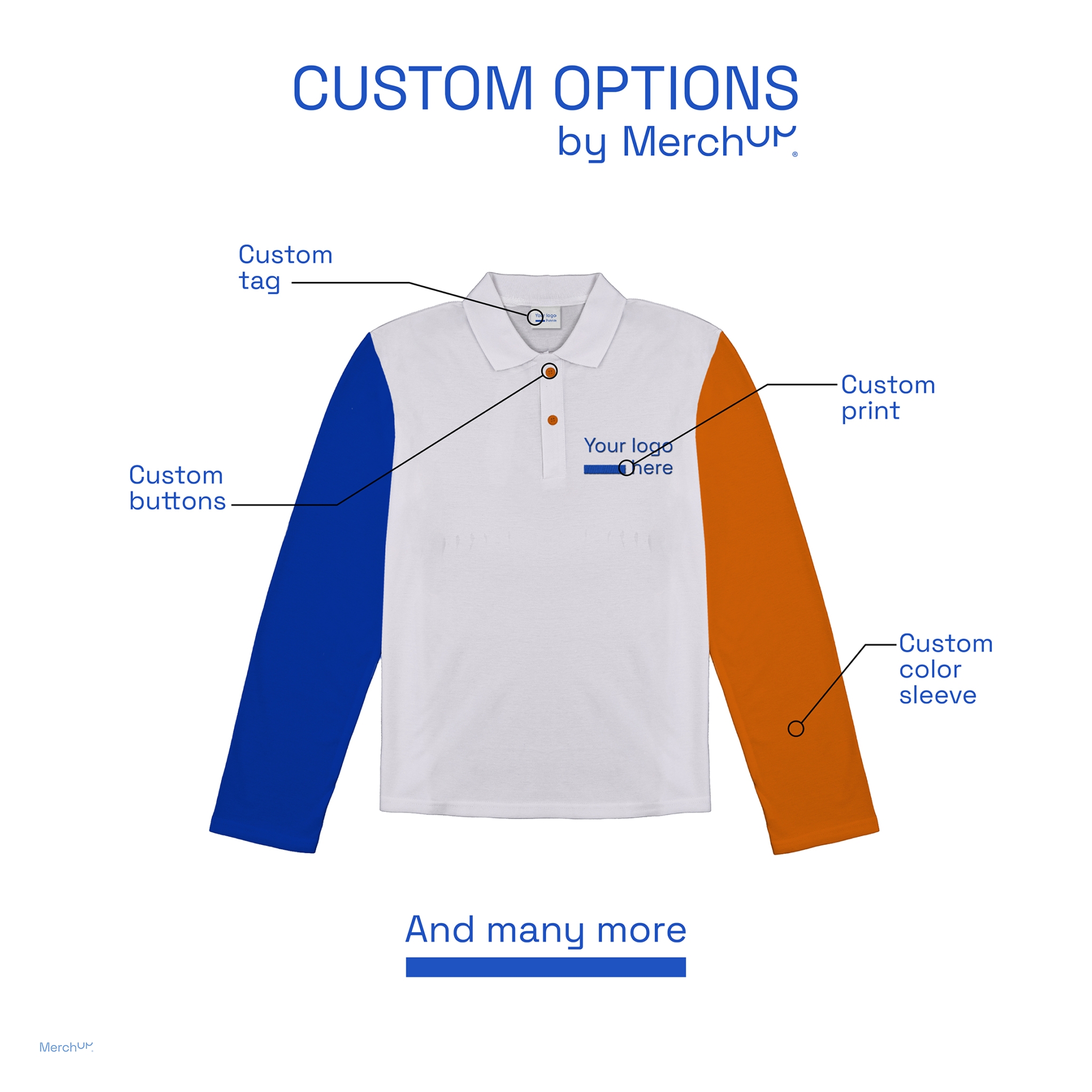 Polo damskie z długim rękawem MerchUp