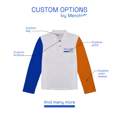 Women’s long sleeve polo MerchUp