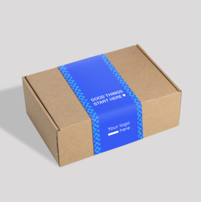 Cardboard with coloured wrapping