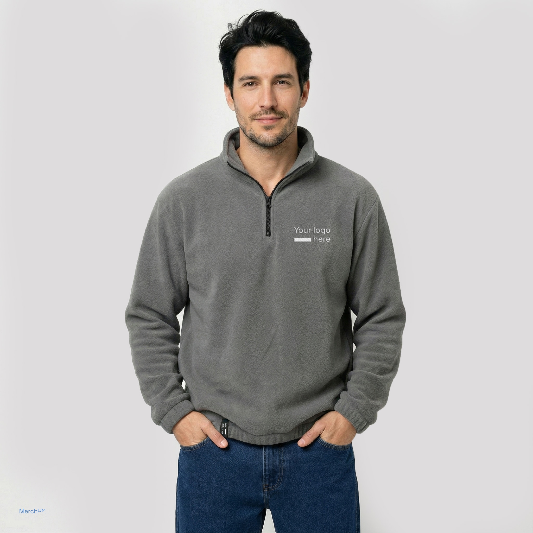 Fleece collar sweatshirt MerchUp