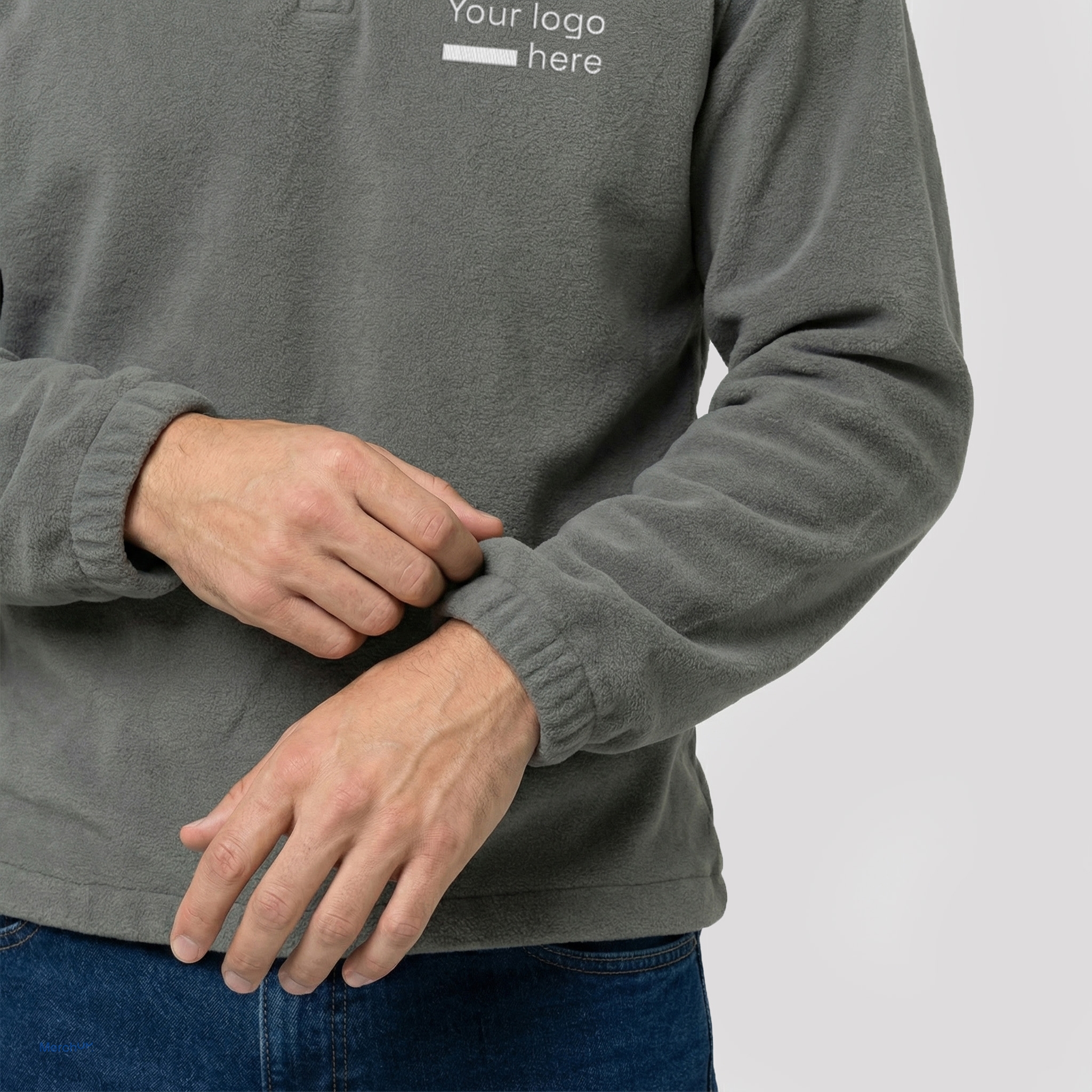 Fleece collar sweatshirt MerchUp