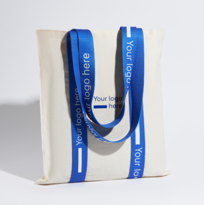 Baumwolltasche mit Zierstreifen