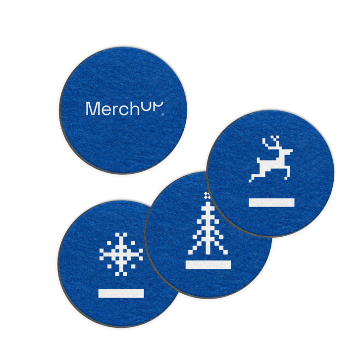 Set of felt mug coasters MerchUp