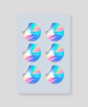 Set of holographic stickers