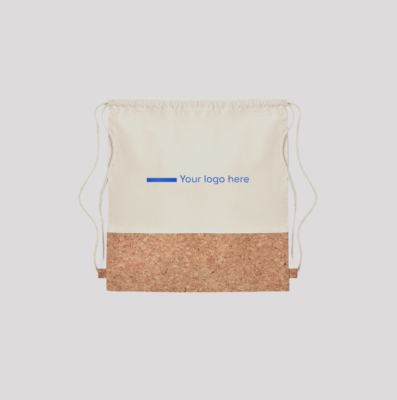 Baggy-Rucksack mit Korkoberfläche
