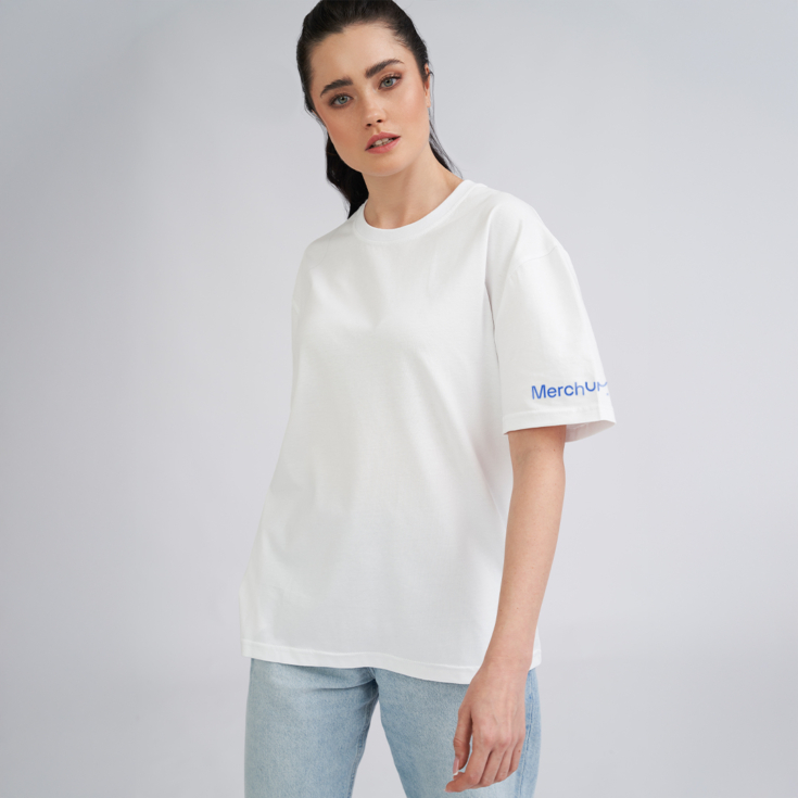 T-Shirt mit dem Logo der Marke aus leichtem Stoff