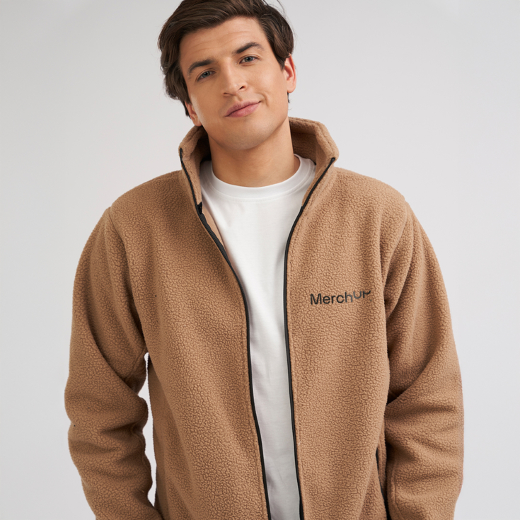 Hochwertiges Fleece-Sweatshirt mit Firmenlogo