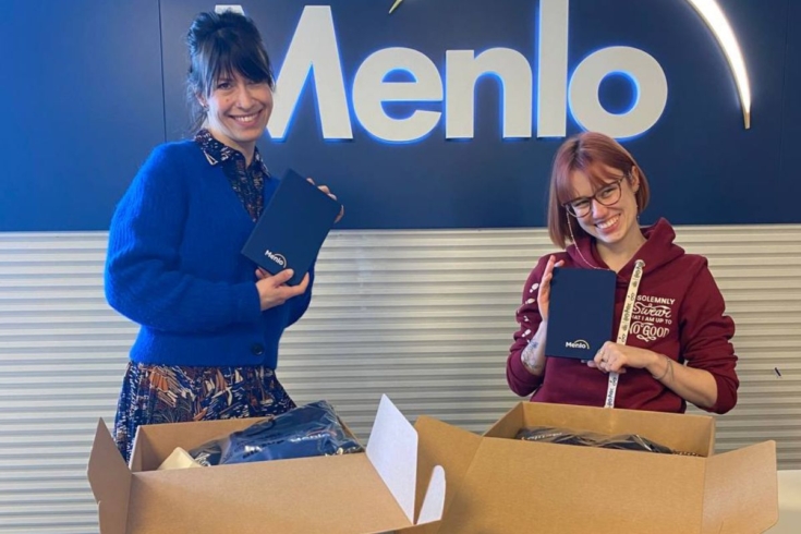 Onboarding bei menlo, Branding der Mitarbeiter durch Willkommenspakete