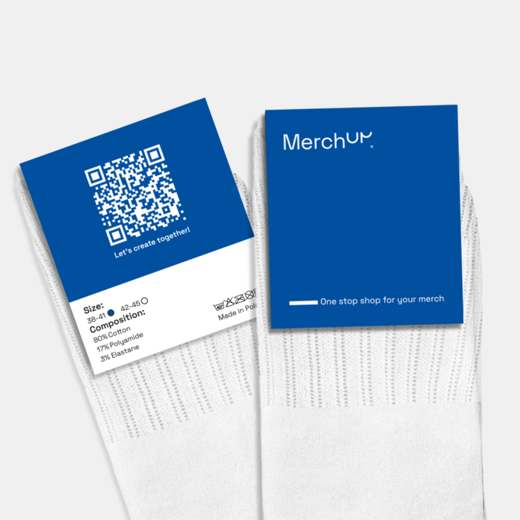 Unternehmenskleidung als Schaufenster der Marke, Logo-Socken