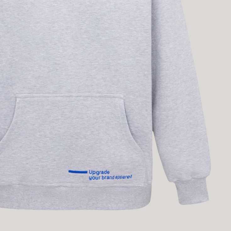 Prototyp für Firmenkleidung, MerchUp Firmen-Sweatshirt mit Logo