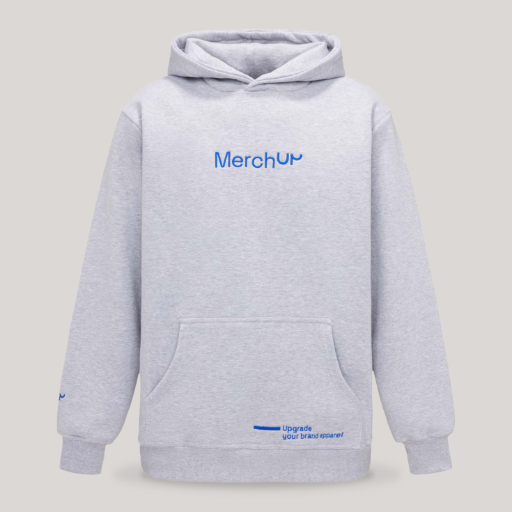 Prototyp für Firmenkleidung, MerchUp Firmen-Sweatshirt mit Logo