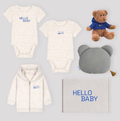 Babybox mit Teddybär