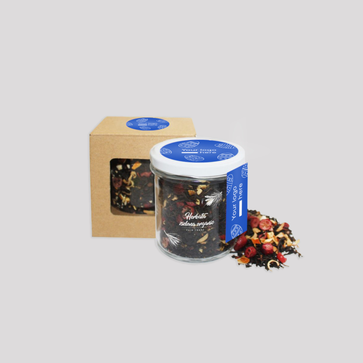 Tea in a glass jar