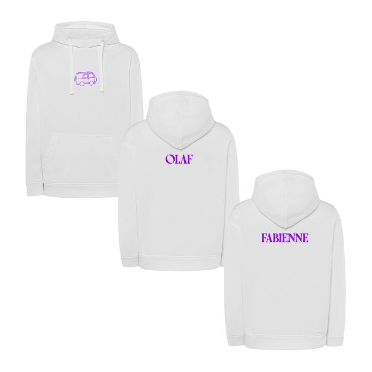 Merch na wydarzenie studenckie – bluzy z personalizacją na plecach
