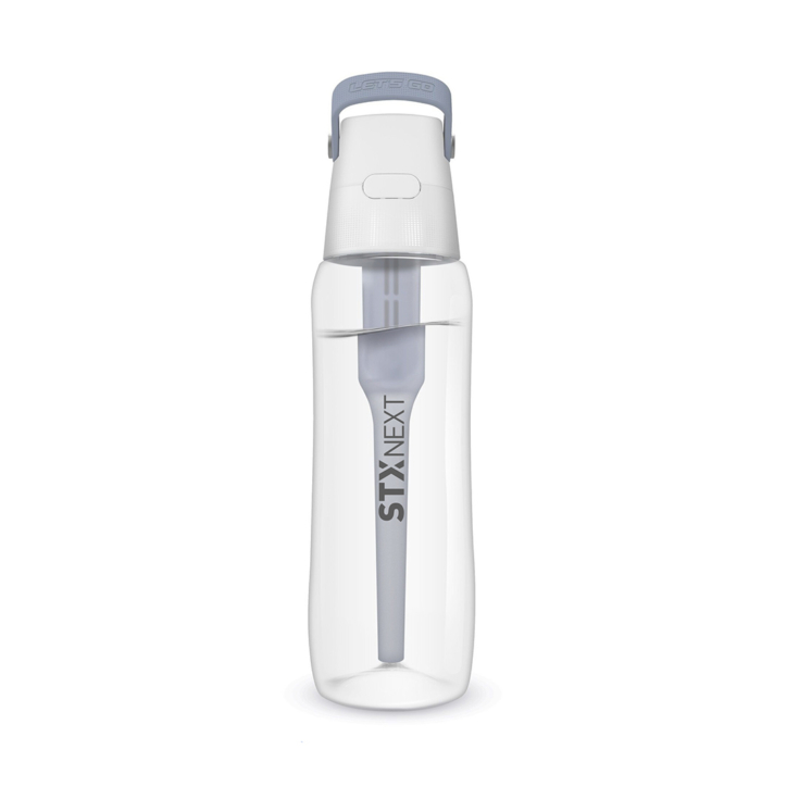 Reusable water bottle with logo made with pad printing, eco welcome pack