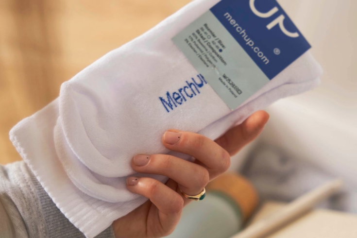 Company socks for employees, gift for employees